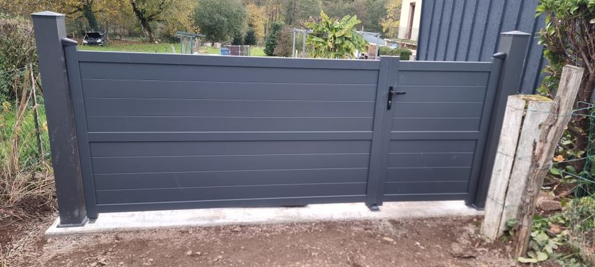 Pose complet d'un portail